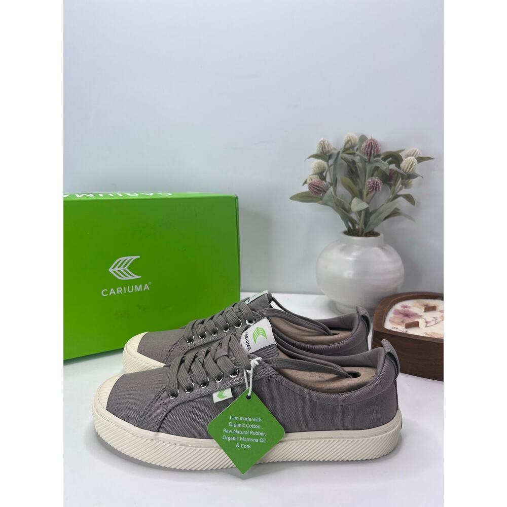 Cariuma OCA Low Casual Canvas Sneaker Mystic Gray Women's 9.5 NWB